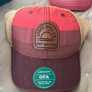 Legacy Red and Brown Soggy Dollar Hat BVI